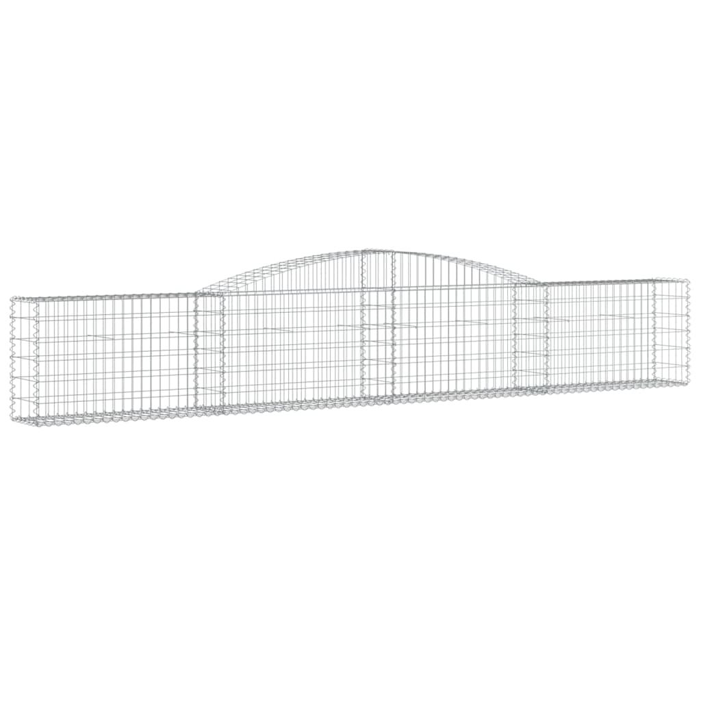 vidaXL Συρματοκιβώτιο Τοξωτό 400x30x60/80εκ. από Γαλβανισμένο Χάλυβα - Image 2