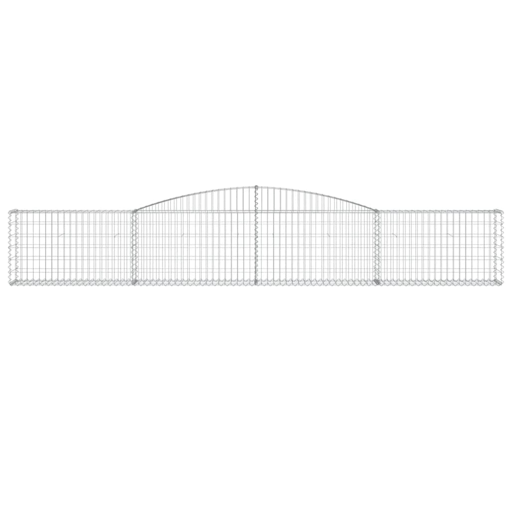 vidaXL Συρματοκιβώτιο Τοξωτό 400x30x60/80εκ. από Γαλβανισμένο Χάλυβα - Image 3