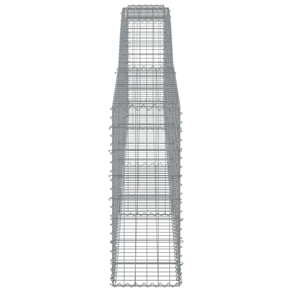 vidaXL Συρματοκιβώτιο Τοξωτό 400x30x80/100 εκ. από Γαλβανισμένο Χάλυβα - Image 4