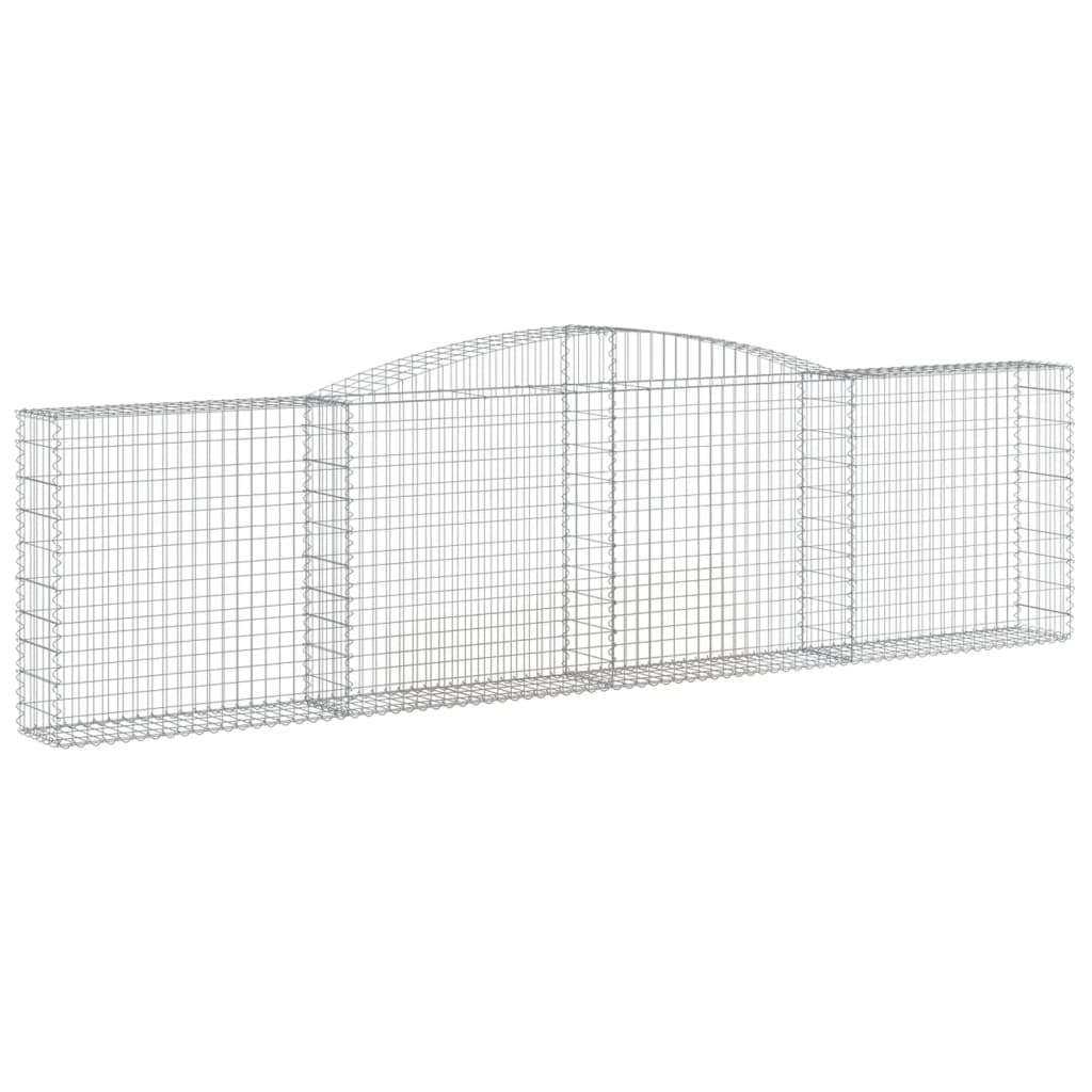 vidaXL Συρματοκιβώτιο Τοξωτό 400x30x100/120εκ. από Γαλβανισμένο Χάλυβα - Image 2