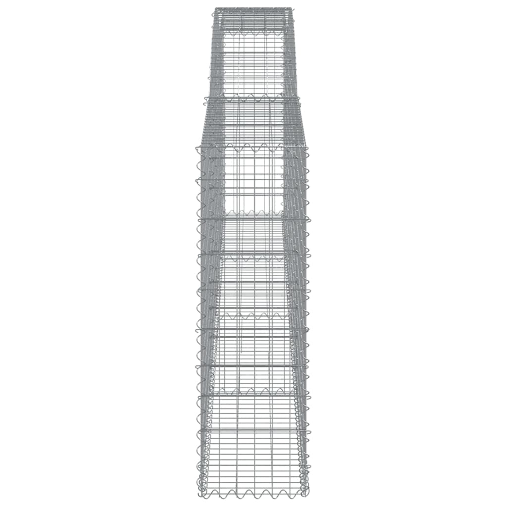 vidaXL Συρματοκιβώτιο Τοξωτό 400x30x100/120εκ. από Γαλβανισμένο Χάλυβα - Image 4