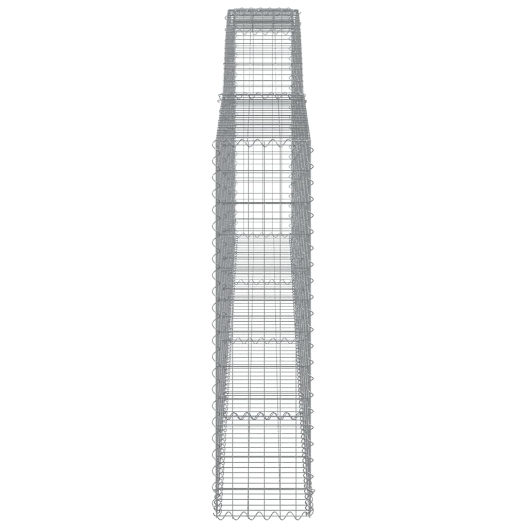 vidaXL Συρματοκιβώτιο Τοξωτό 400x30x120/140εκ. από Γαλβανισμένο Χάλυβα - Image 4