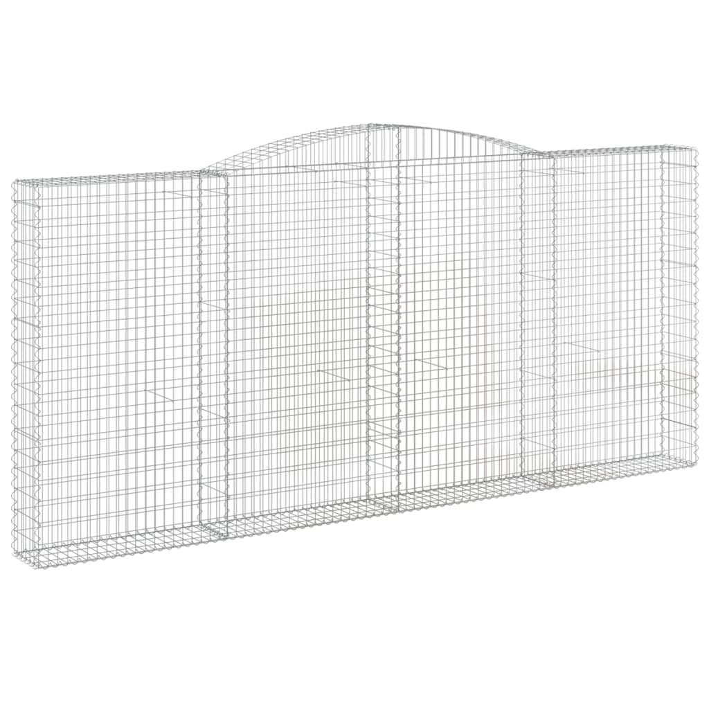 vidaXL Συρματοκιβώτιο Τοξωτό 400x30x180/200εκ. από Γαλβανισμένο Χάλυβα - Image 2