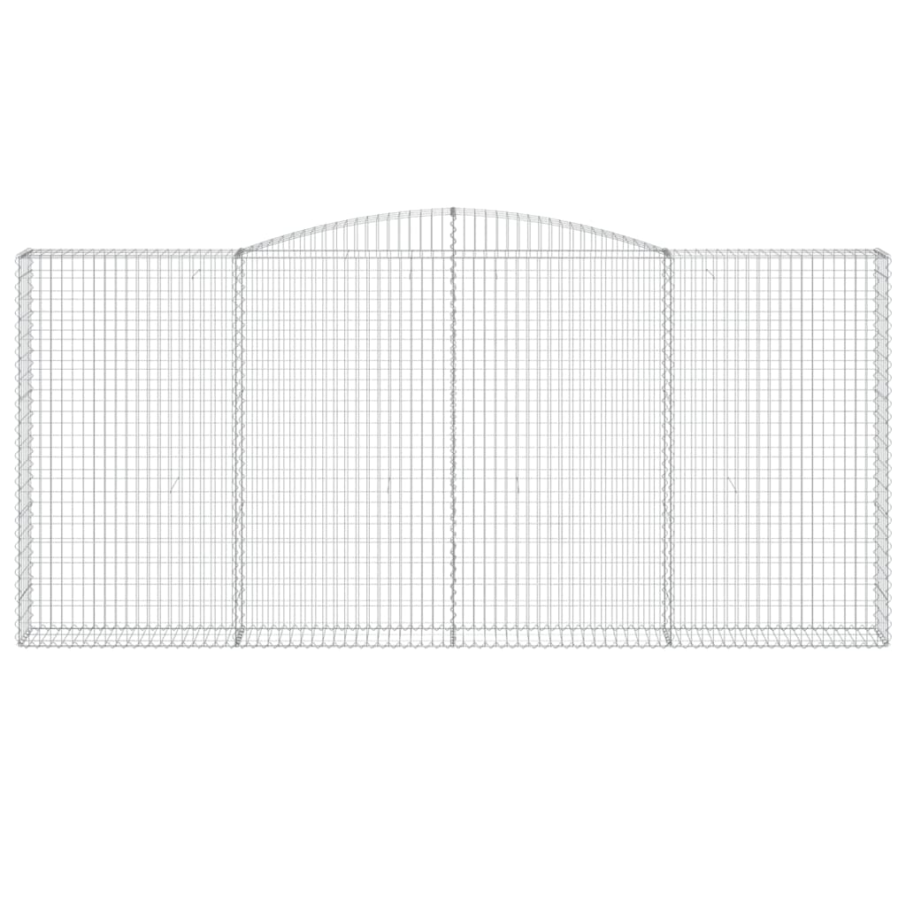 vidaXL Συρματοκιβώτιο Τοξωτό 400x30x180/200εκ. από Γαλβανισμένο Χάλυβα - Image 3