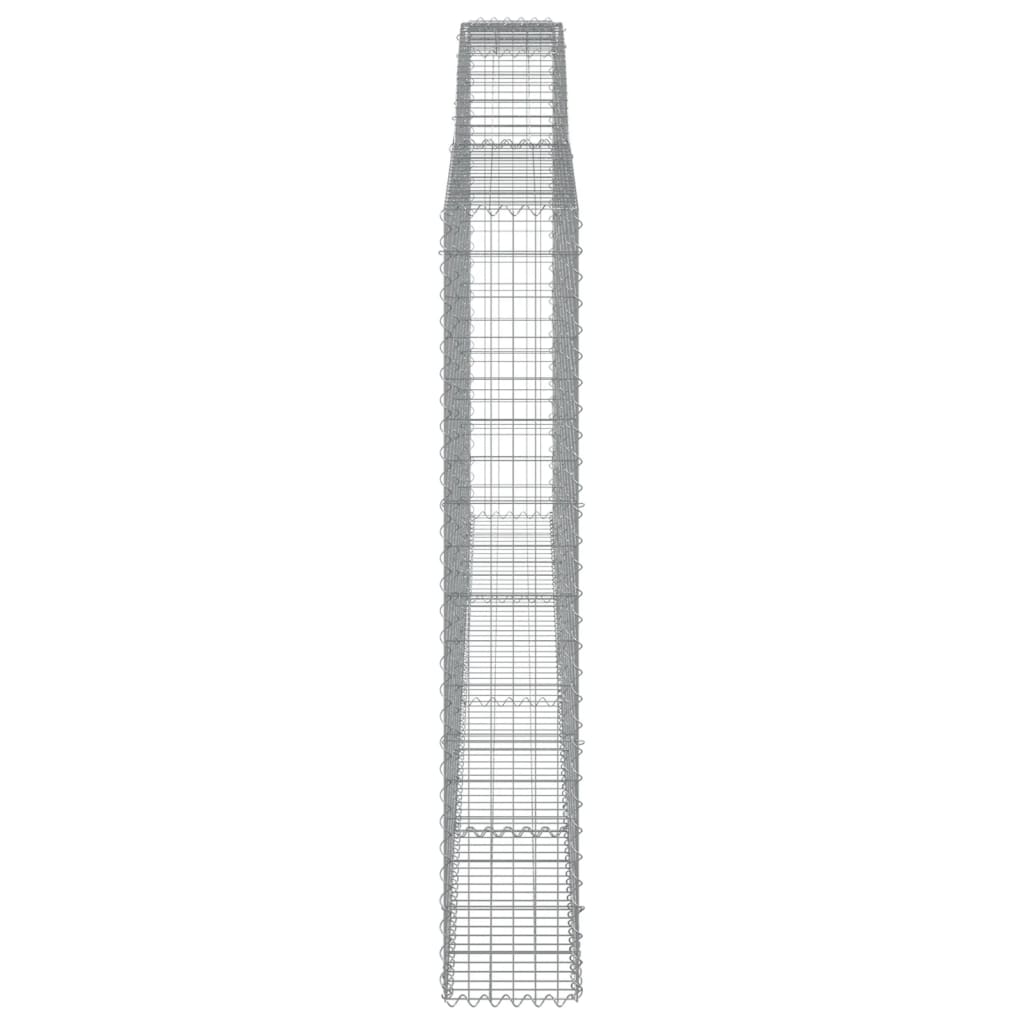 vidaXL Συρματοκιβώτιο Τοξωτό 400x30x180/200εκ. από Γαλβανισμένο Χάλυβα - Image 4