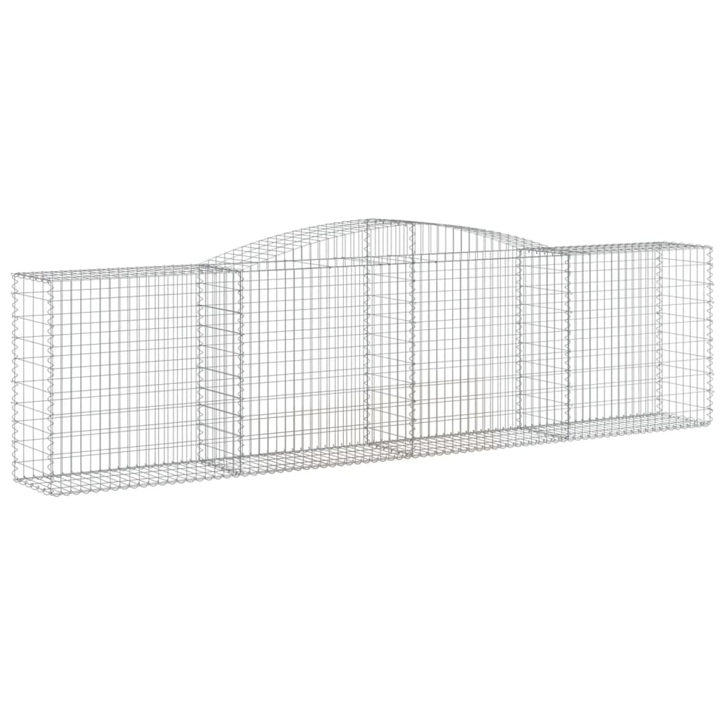 vidaXL Συρματοκιβώτιο Τοξωτό 400x50x100/120εκ. από Γαλβανισμένο Χάλυβα - Image 2