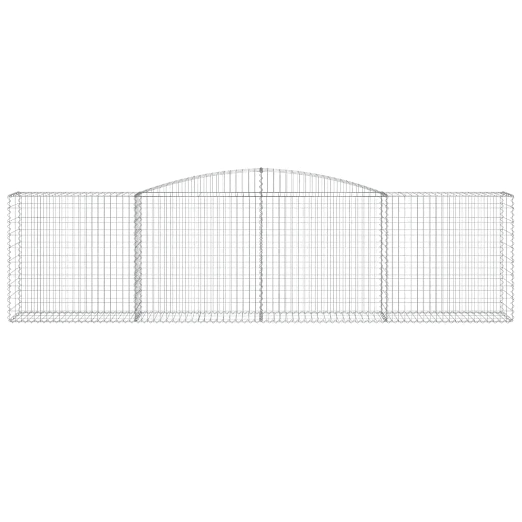 vidaXL Συρματοκιβώτιο Τοξωτό 400x50x100/120εκ. από Γαλβανισμένο Χάλυβα - Image 3