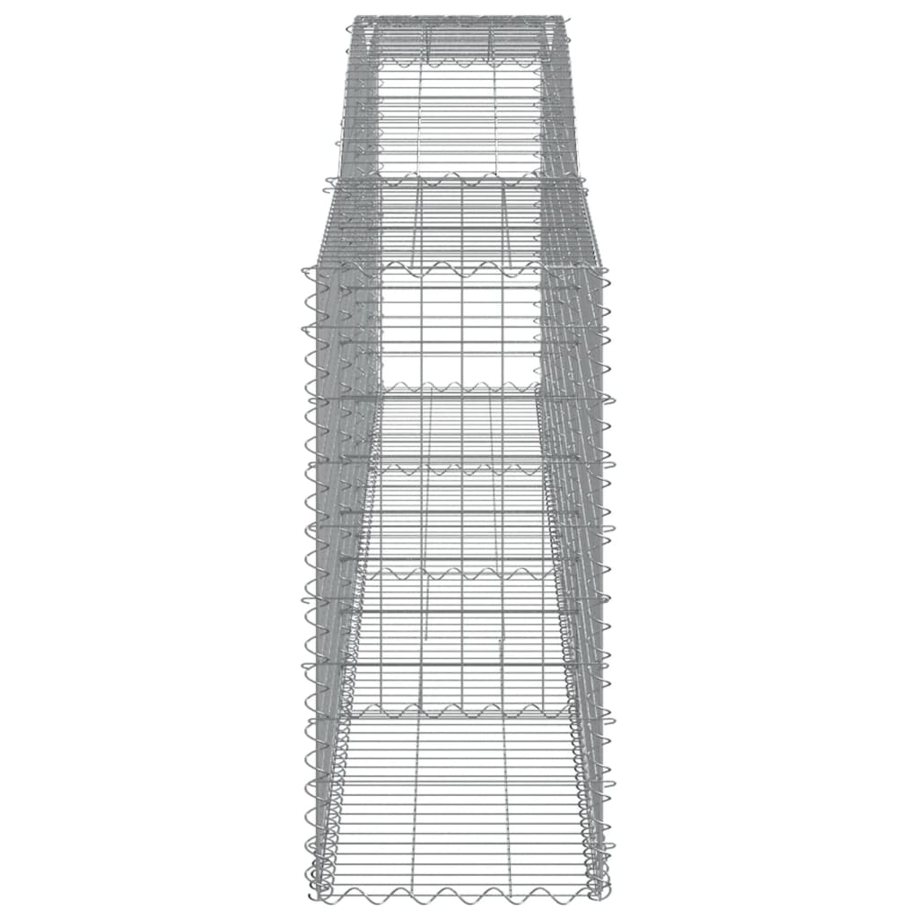 vidaXL Συρματοκιβώτιο Τοξωτό 400x50x100/120εκ. από Γαλβανισμένο Χάλυβα - Image 4