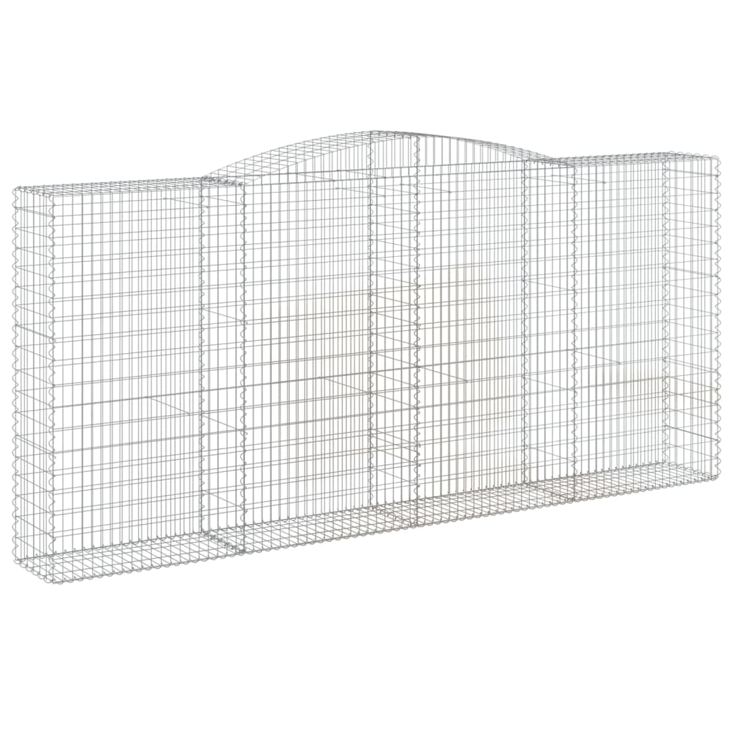 vidaXL Συρματοκιβώτιο Τοξωτό 400x50x180/200εκ. από Γαλβανισμένο Χάλυβα - Image 2
