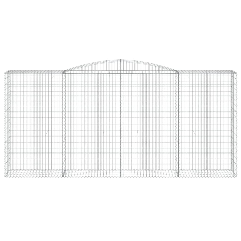 vidaXL Συρματοκιβώτιο Τοξωτό 400x50x180/200εκ. από Γαλβανισμένο Χάλυβα - Image 3