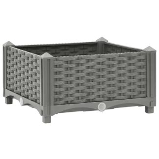 vidaXL Ζαρντινιέρα 40 x 40 x 23 εκ. από Πολυπροπυλένιο