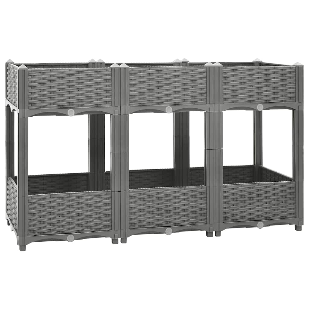 vidaXL Ζαρντινιέρα 120 x 40 x 71 εκ. από Πολυπροπυλένιο