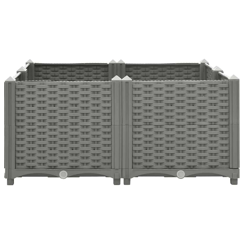 vidaXL Ζαρντινιέρα 80 x 80 x 38 εκ. από Πολυπροπυλένιο - Image 2