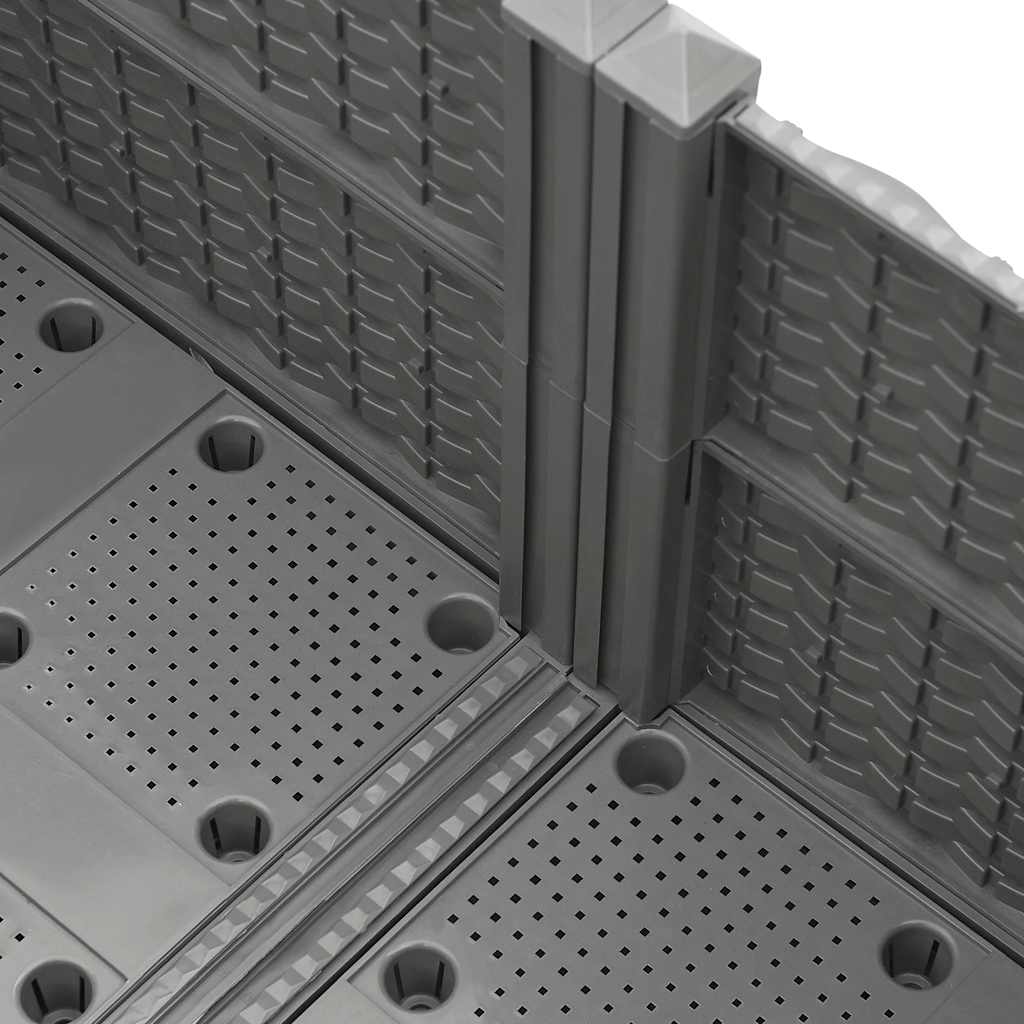 vidaXL Ζαρντινιέρα 80 x 80 x 38 εκ. από Πολυπροπυλένιο - Image 4