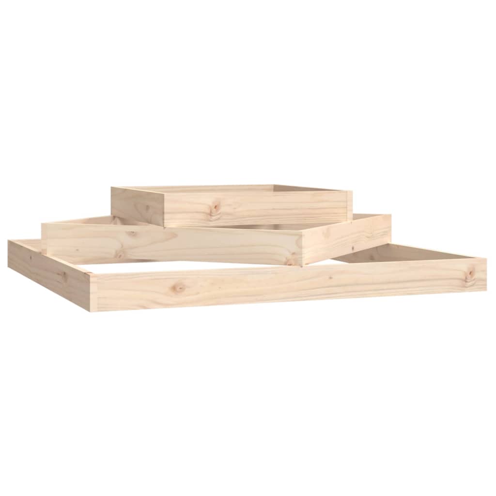 vidaXL Ζαρντινιέρα 112 x 112 x 27 εκ. από Μασίφ Ξύλο Πεύκου - Image 2