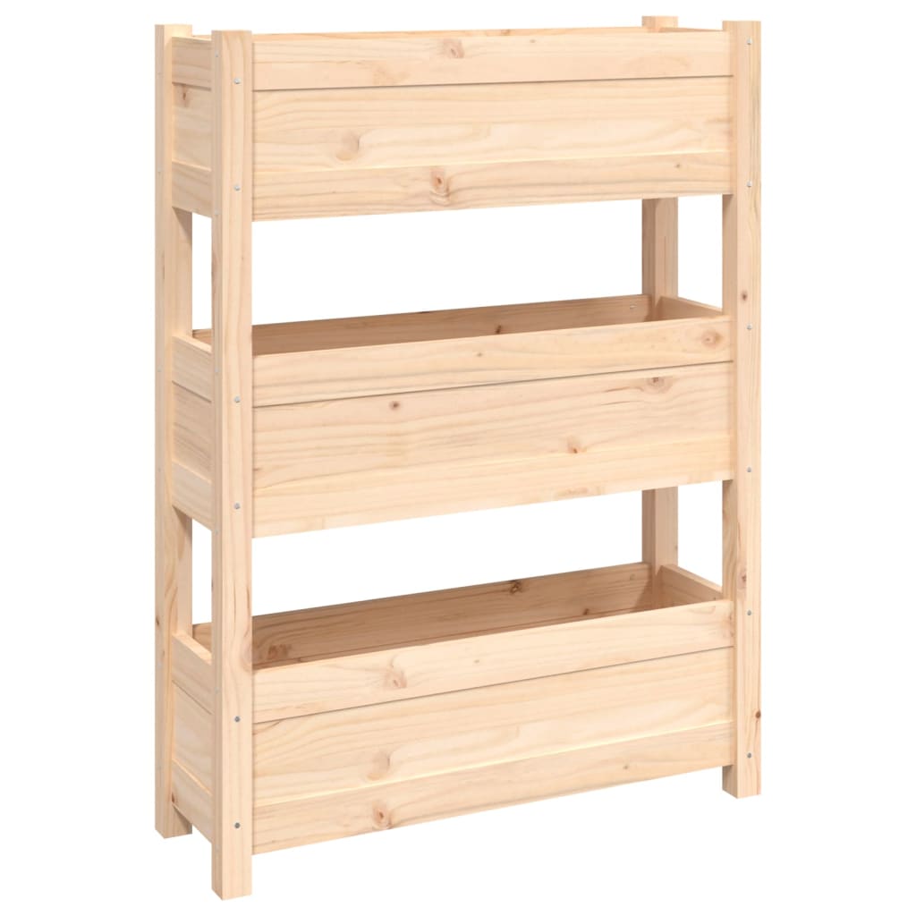vidaXL Ζαρντινιέρα 77x25x104,5 εκ. από Μασίφ Ξύλο Πεύκου - Image 2