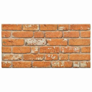 vidaXL Πάνελ τοίχου 10 τμχ. 100 x 50 cm Τούβλο Αφρός EPS