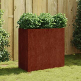 vidaXL Ζαρντινιέρα 80x40x80 εκ. από Ατσάλι Σκληρυθέν στον Αέρα