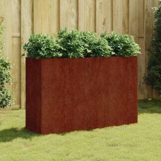 vidaXL Ζαρντινιέρα 120 x 40 x 80 εκ. από Ατσάλι Σκληρυθέν στον Αέρα