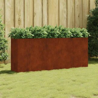 vidaXL Ζαρντινιέρα 200 x 40 x 80 εκ. από Ατσάλι Σκληρυθέν στον Αέρα