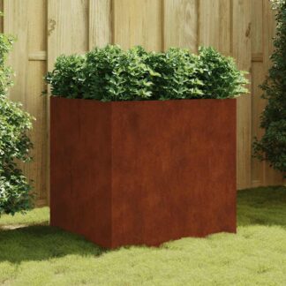vidaXL Ζαρντινιέρα 80 x 80 x 80 εκ. από Ατσάλι Σκληρυθέν στον Αέρα