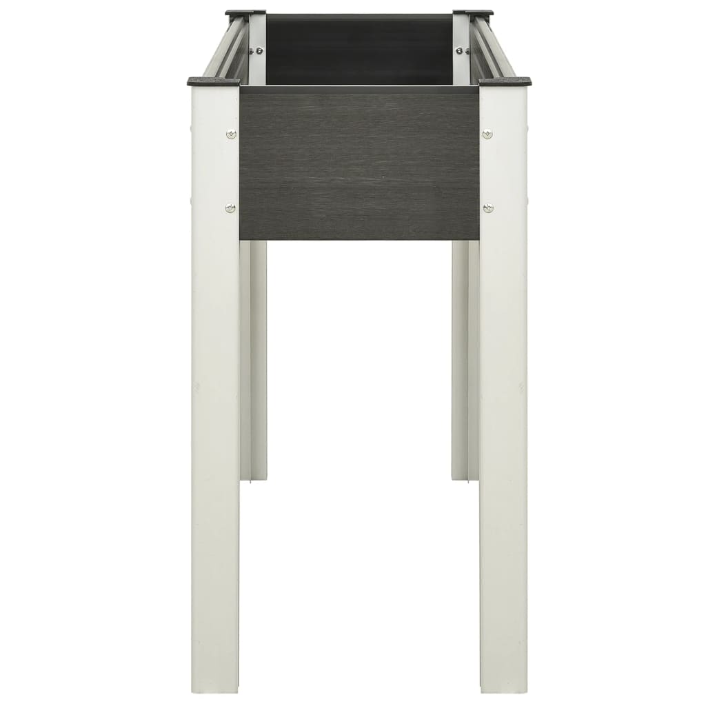 vidaXL Ζαρντινιέρα Κήπου Υπερυψωμένη Γκρι 120x 40 x 75 εκ. από WPC - Image 3