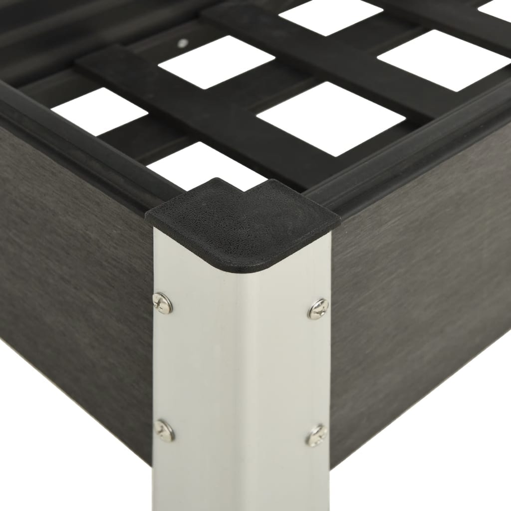 vidaXL Ζαρντινιέρα Κήπου Υπερυψωμένη Γκρι 120x 40 x 75 εκ. από WPC - Image 4