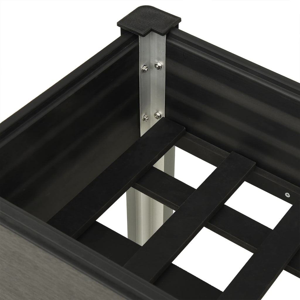 vidaXL Ζαρντινιέρα Κήπου Υπερυψωμένη Γκρι 120x 40 x 75 εκ. από WPC - Image 5