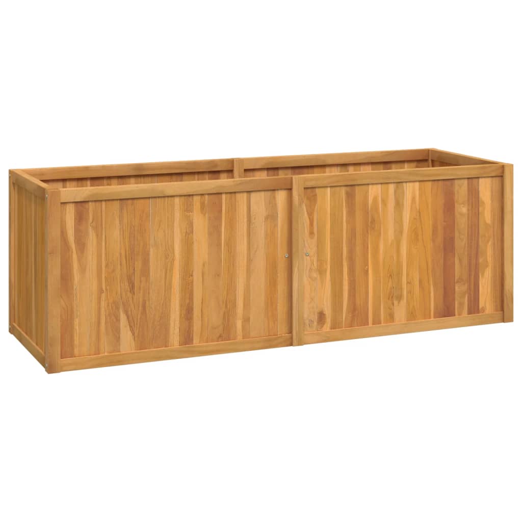 vidaXL Ζαρντινιέρα Υπερυψωμένη 150 x 50 x 50 εκ. από Μασίφ Ξύλο Teak - Image 2