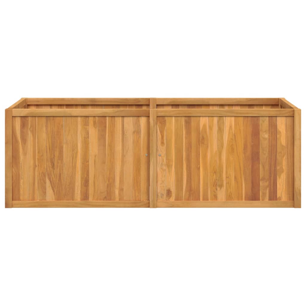 vidaXL Ζαρντινιέρα Υπερυψωμένη 150 x 50 x 50 εκ. από Μασίφ Ξύλο Teak - Image 4
