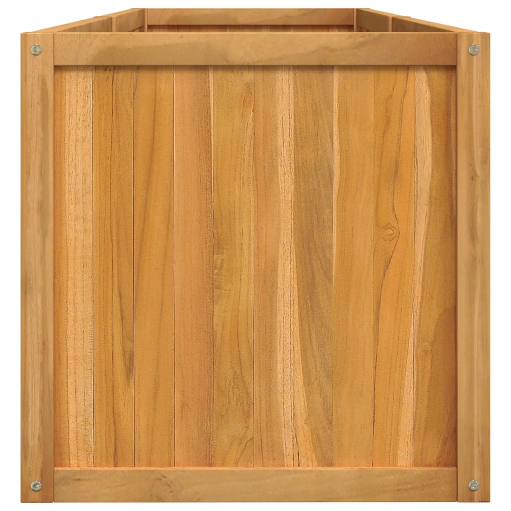 vidaXL Ζαρντινιέρα Υπερυψωμένη 150 x 50 x 50 εκ. από Μασίφ Ξύλο Teak - Image 5