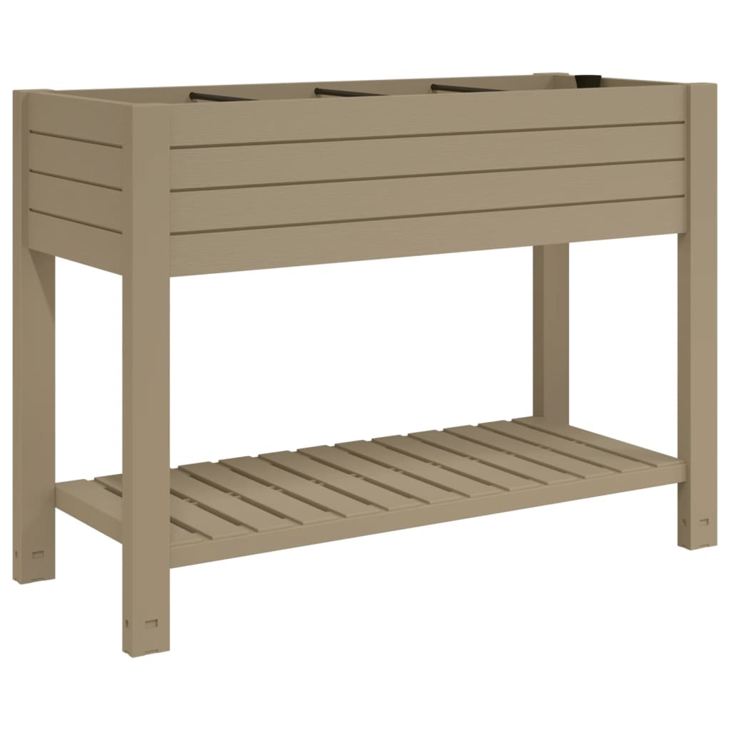 vidaXL Υπερυψωμ. Ζαρντινιέρα Κήπου Αν. Καφέ 110x45x79 εκ. Πολυπρ/λένιο - Image 2