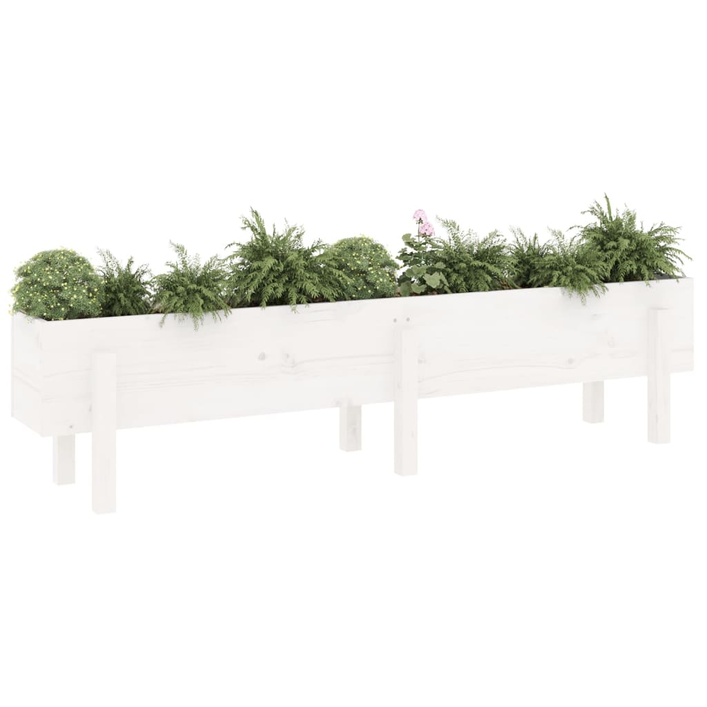 vidaXL Ζαρντινιέρα Υπερυψωμένη 160 x 30 x 38 εκ. από Μασίφ Ξύλο Πεύκου - Image 3