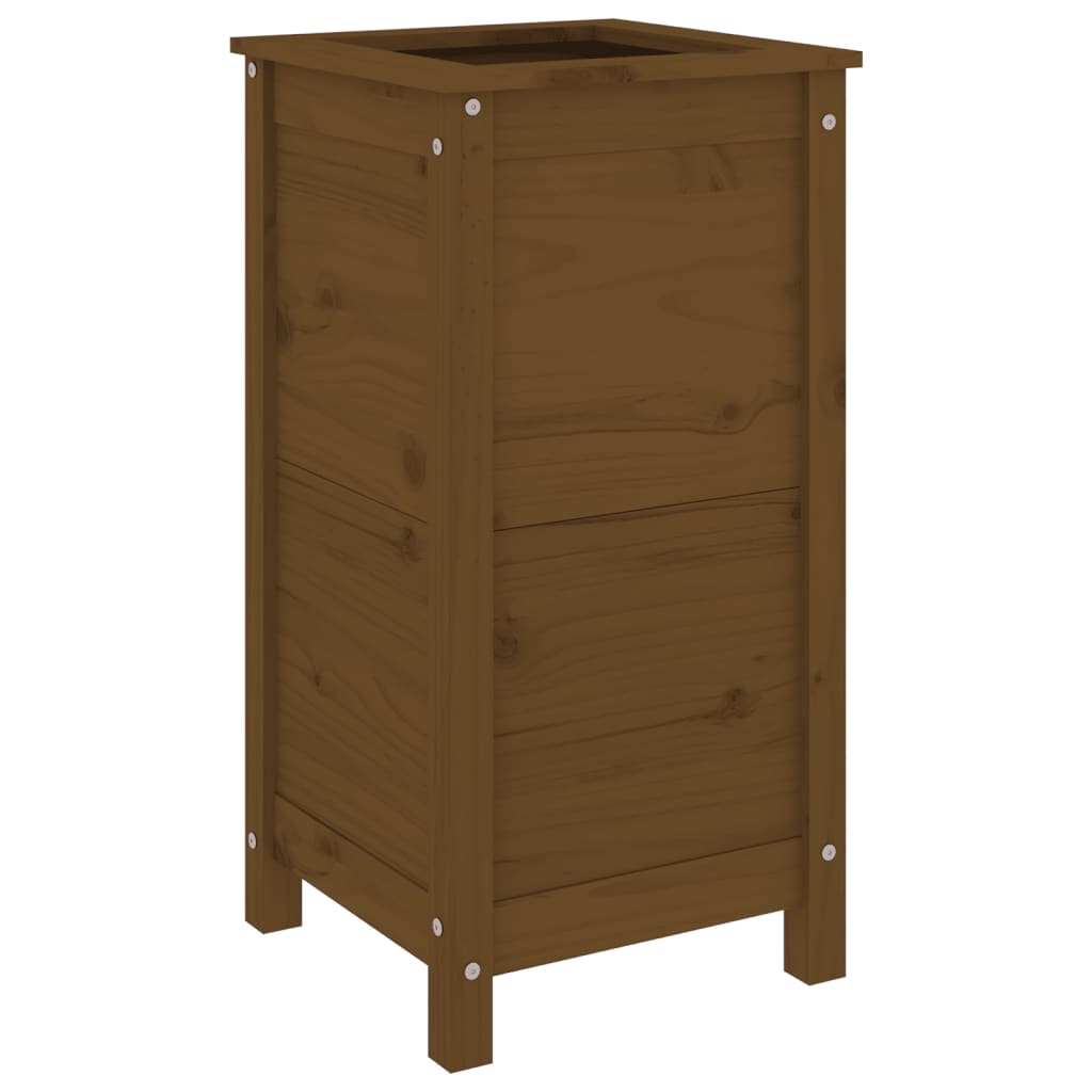 vidaXL Ζαρντινιέρα Μελί 40 x 40 x 78 εκ. από Μασίφ Ξύλο Πεύκου - Image 2