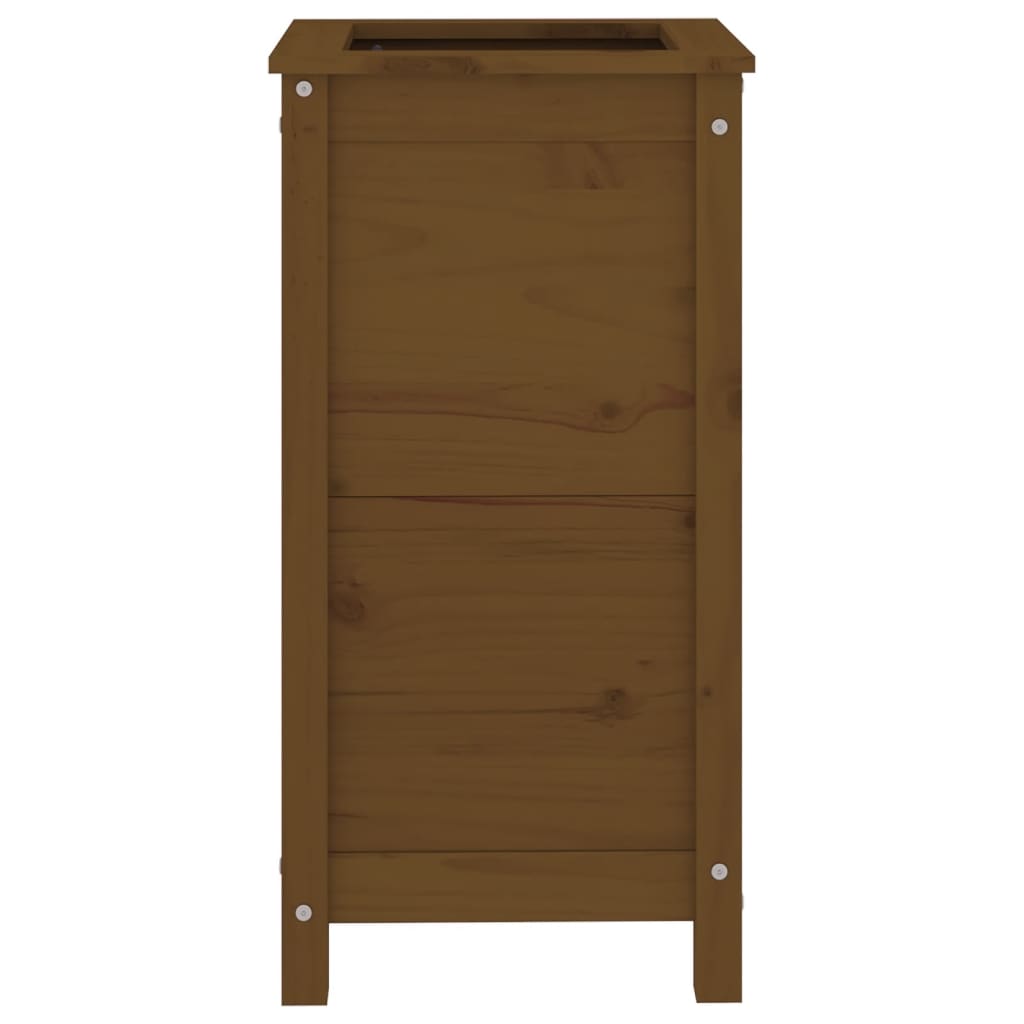 vidaXL Ζαρντινιέρα Μελί 40 x 40 x 78 εκ. από Μασίφ Ξύλο Πεύκου - Image 4