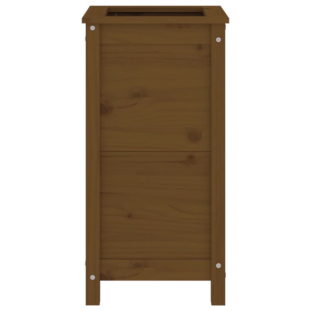 vidaXL Ζαρντινιέρα Μελί 40 x 40 x 78 εκ. από Μασίφ Ξύλο Πεύκου - Image 5