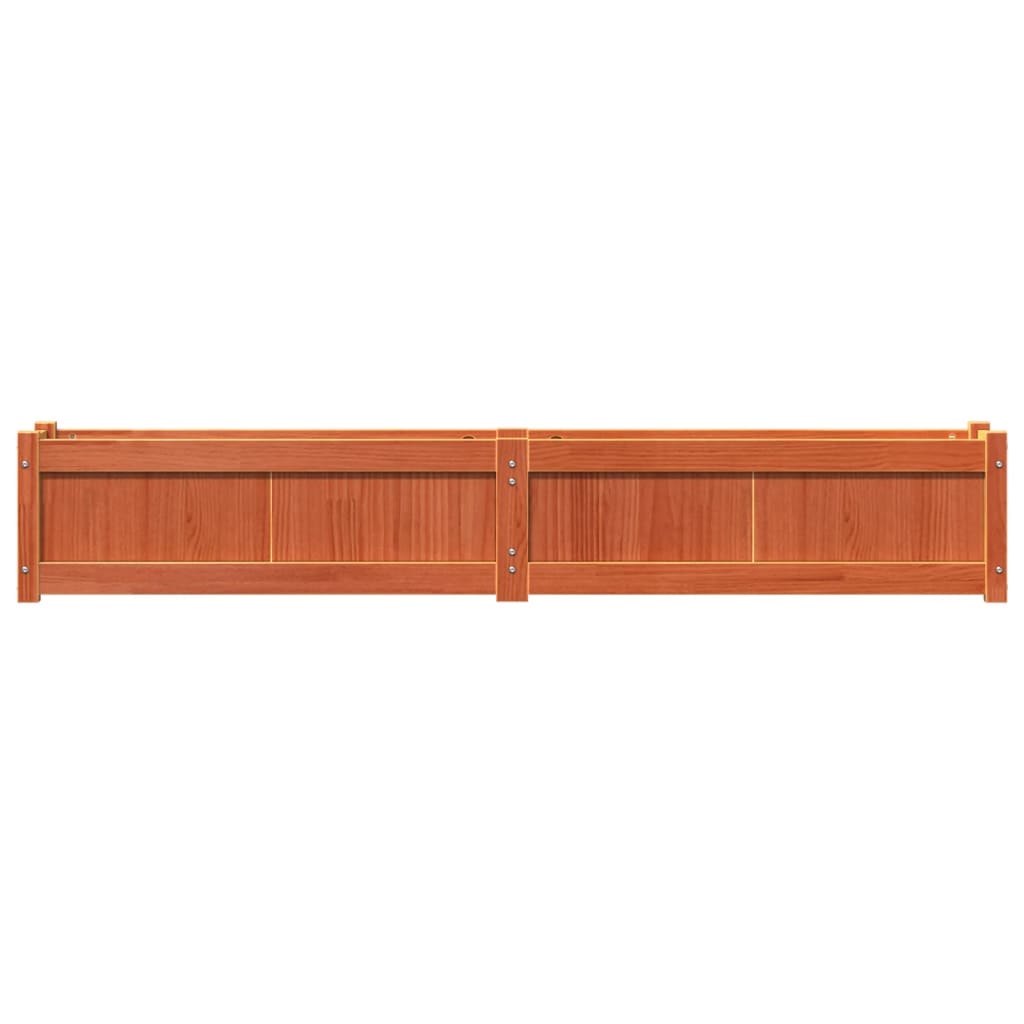 vidaXL Ζαρντινιέρα Καφέ Κεριού 180 x 31 x 31 εκ. από Μασίφ Ξύλο Πεύκου - Image 5