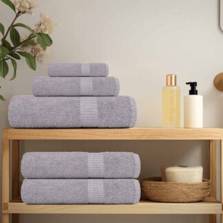 vidaXL Πετσέτες Μπάνιου FROGN 10 τεμ. Γκρι 70x140 εκ. 360 γρ./μ²