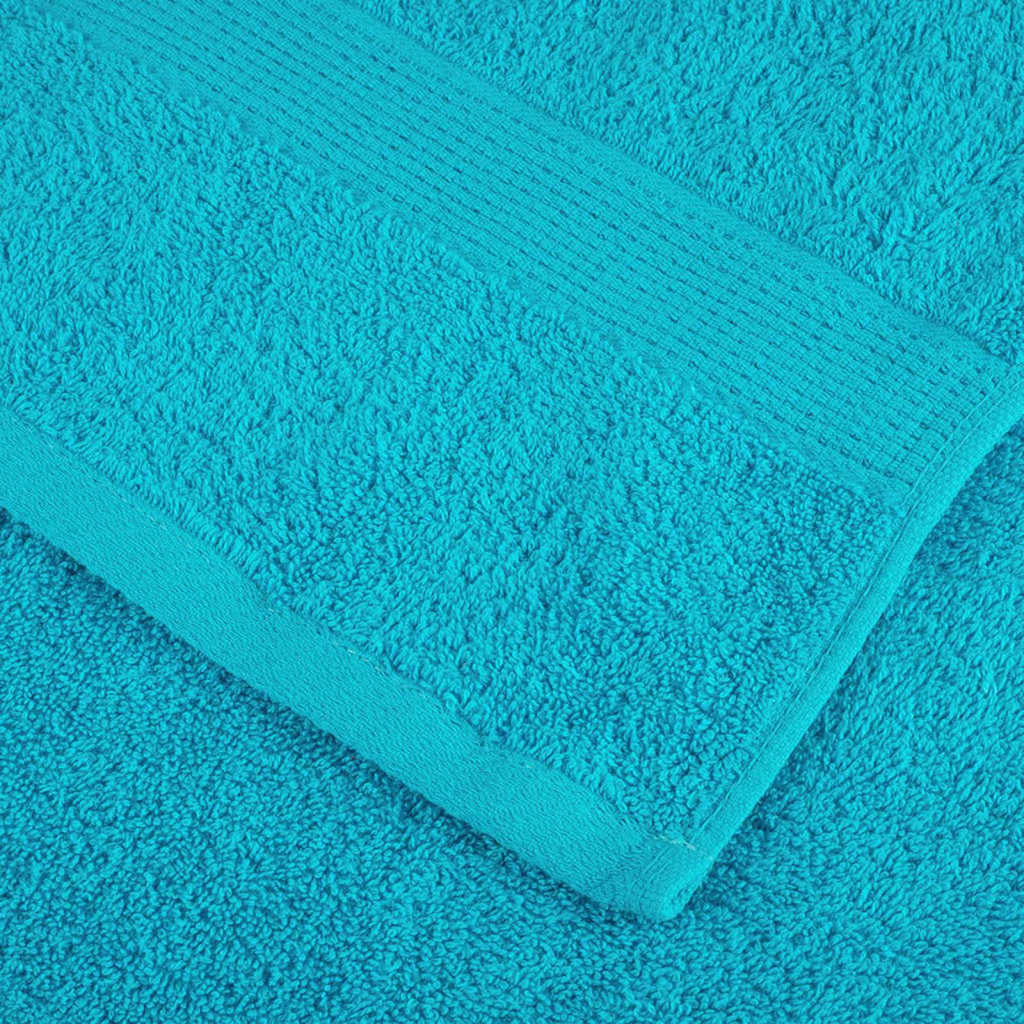 vidaXL Πετσέτα Επισκεπτών SOLUND 4 τμχ. Τυρκουάζ 15 x 21 cm 550 gsm - Image 5
