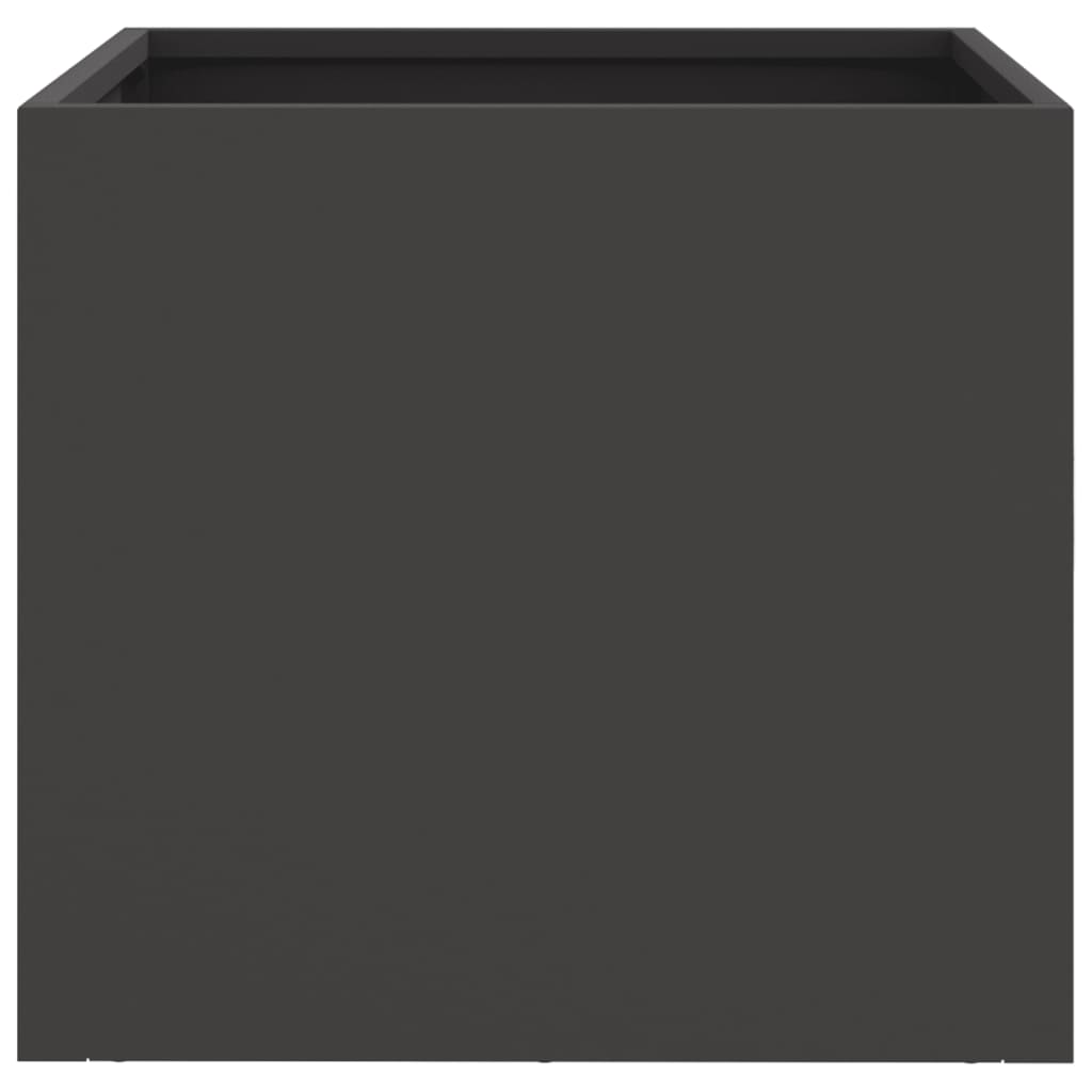vidaXL Ζαρντινιέρα Μαύρη 32x30x29 εκ. από Χάλυβα - Image 5