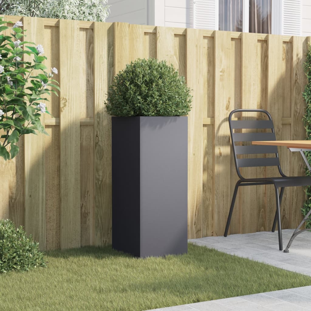vidaXL Ζαρντινιέρα Ανθρακί 32x29x75 εκ. από Χάλυβα - Image 3