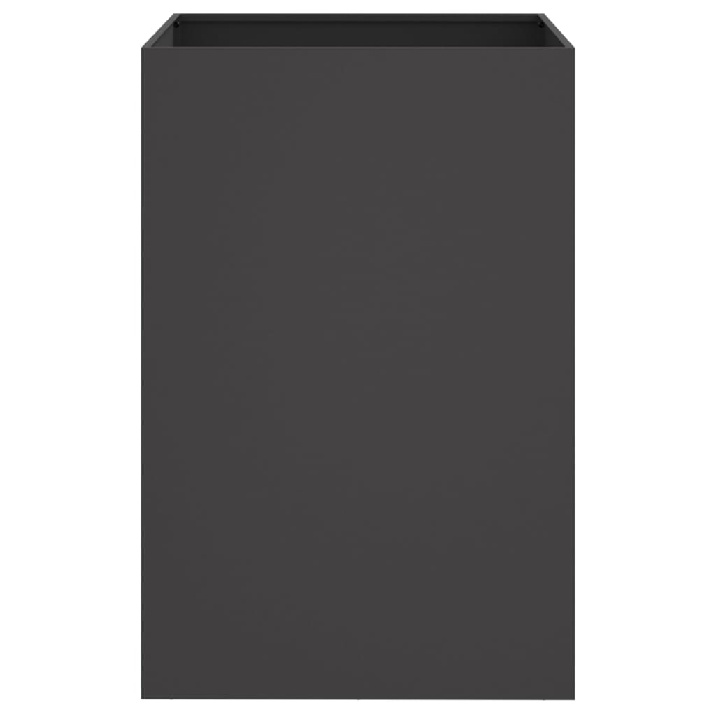 vidaXL Ζαρντινιέρα Μαύρη 52x48x75 εκ. από Χάλυβα - Image 4