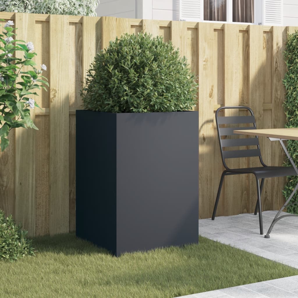 vidaXL Ζαρντινιέρα Ανθρακί 52x48x75 εκ. από Χάλυβα - Image 3
