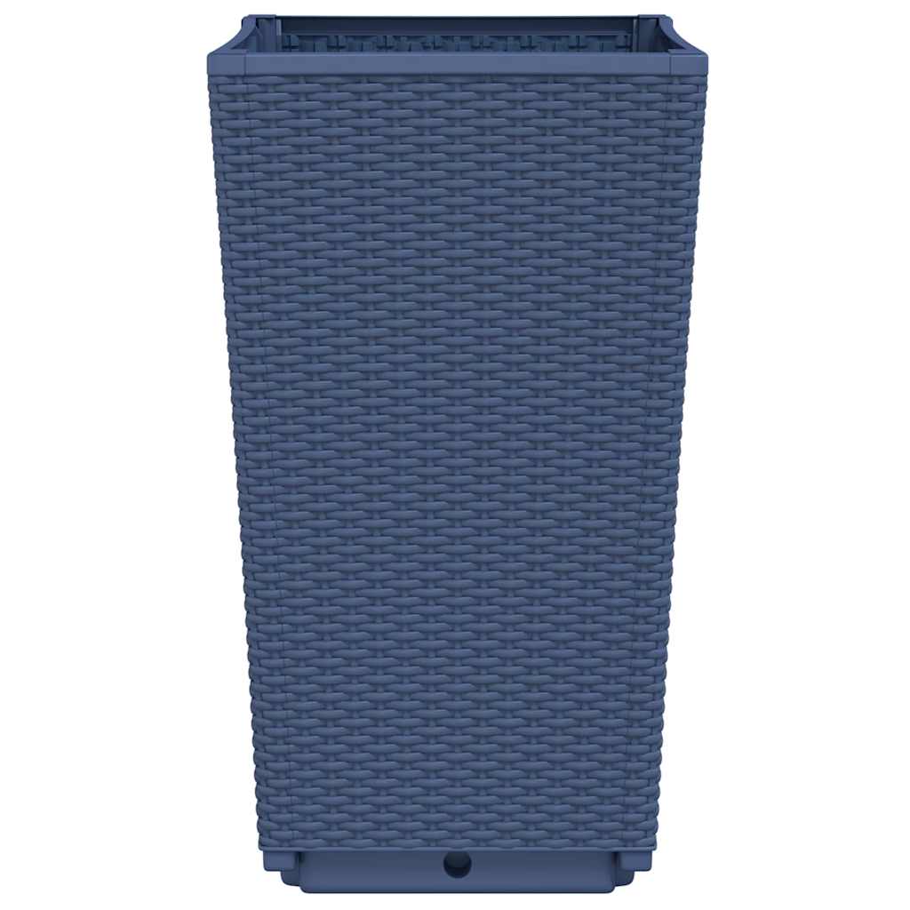 vidaXL Ζαρντινιέρες Κήπου 4 τεμ. Μπλε Γκρι 32,5x32,5x57 εκ. Πολυπροπυλένιο - Image 5