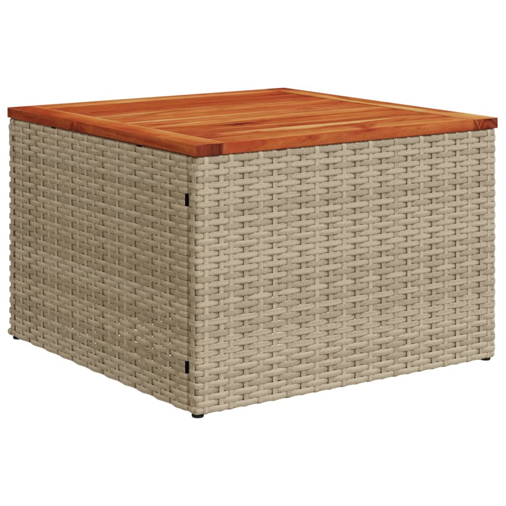 vidaXL Σετ Καναπέ Κήπου 6 τεμ. Μικτό Μπεζ Συνθετικό Ρατάν με Μαξιλάρια - Image 5