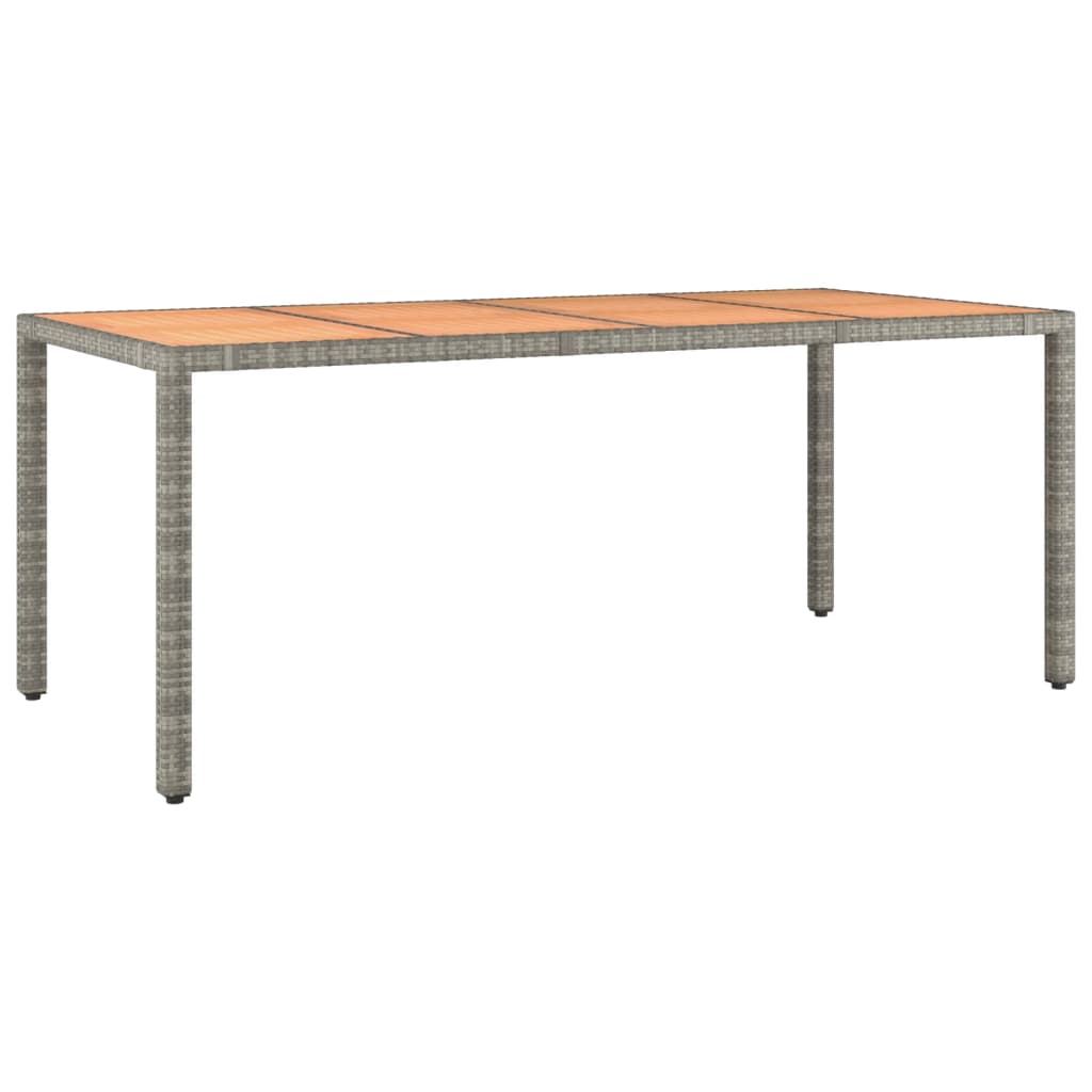 vidaXL Σετ Επίπλων Bistro Κήπου 9 τεμ. Γκρι Συνθετ. Ρατάν με Μαξιλάρια - Image 4