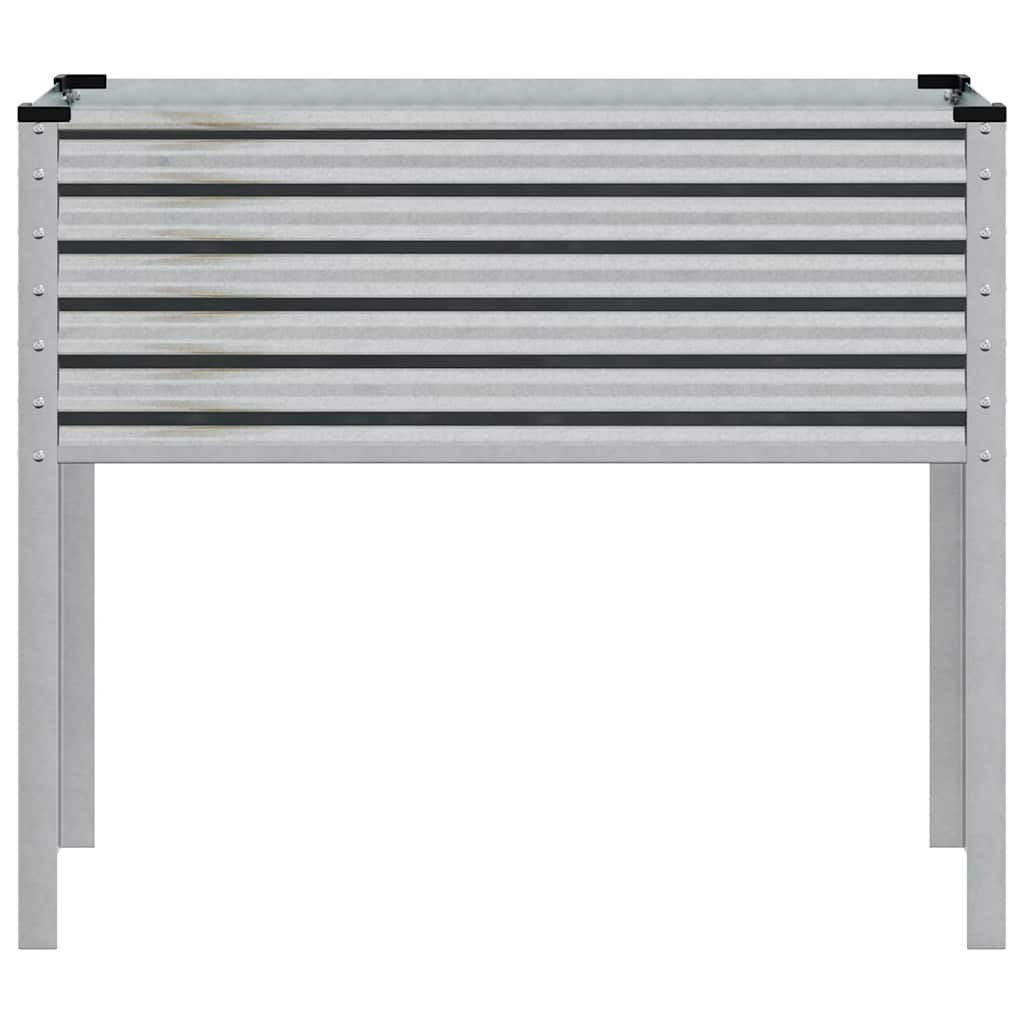 vidaXL Γλάστρα Κήπου 100x45x90 εκ. από Γαλβανισμένο Ατσάλι - Image 4