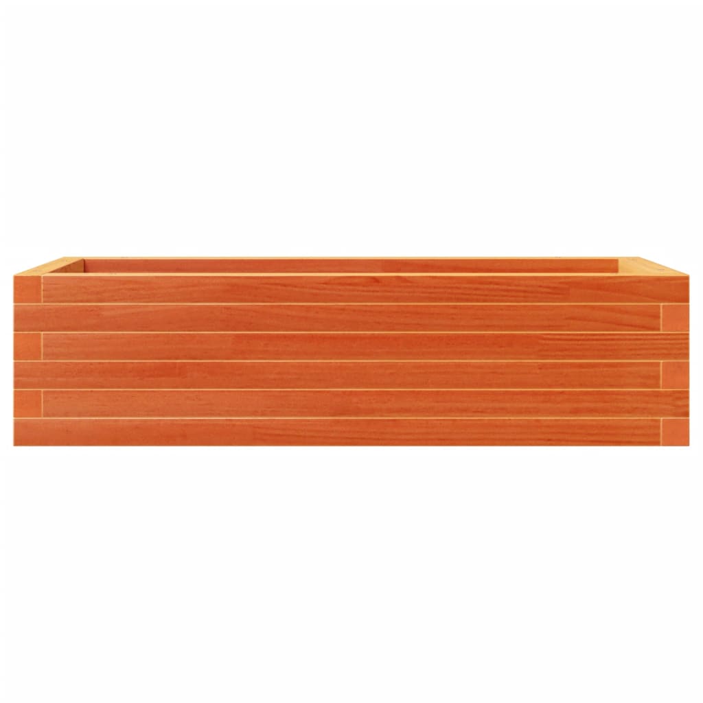 vidaXL Ζαρντινιέρα Καφέ Κεριού 90x40x23 εκ. από Μασίφ Ξύλο Πεύκου - Image 5