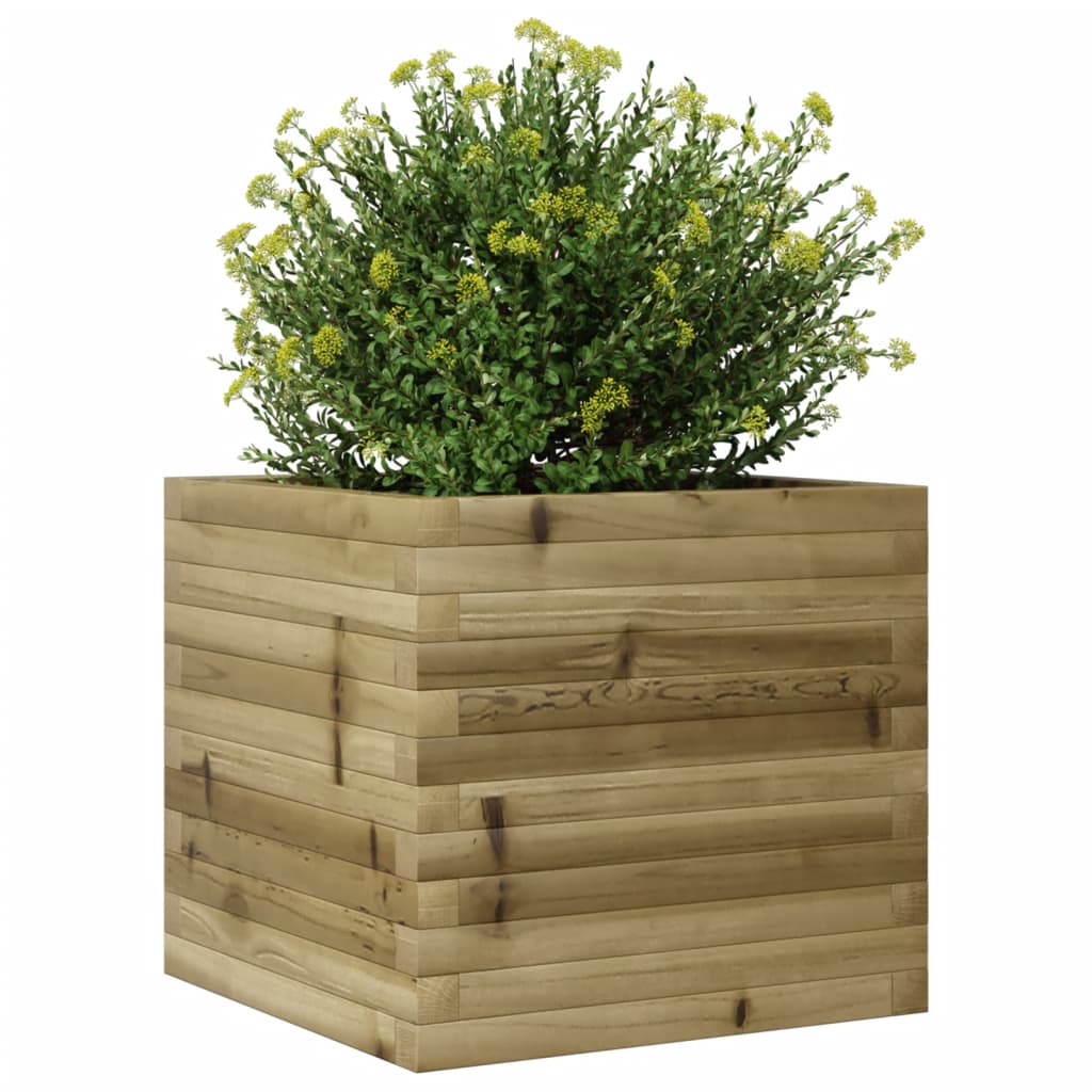 vidaXL Ζαρντινιέρα Κήπου 50x50x45,5 εκ. από Εμποτισμένο Ξύλο Πεύκου - Image 4