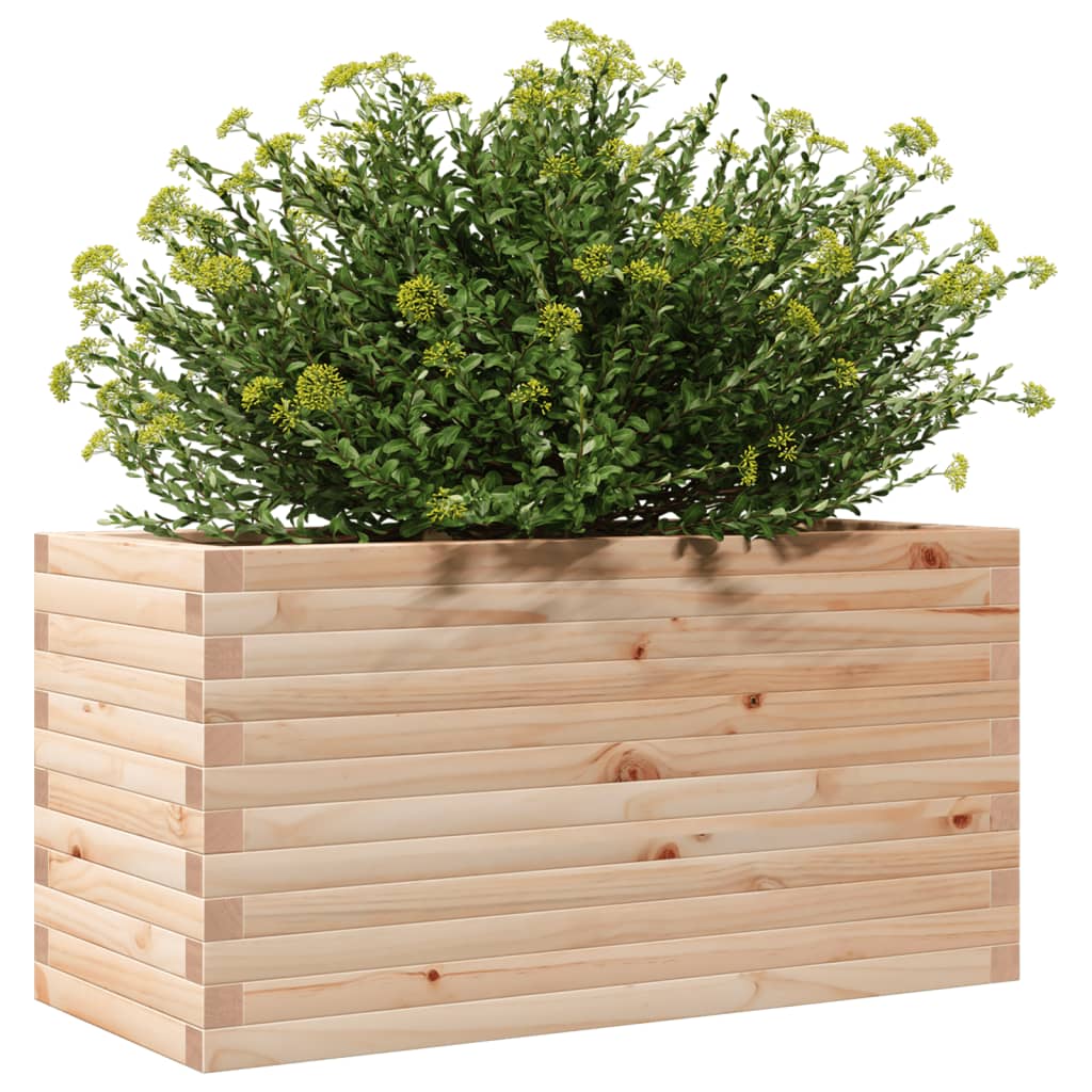 vidaXL Ζαρντινιέρα Κήπου 90x40x45,5 εκ από Μασίφ Ξύλο Πεύκου - Image 4